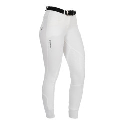 Pantalon femme avec grip genou en tissu technique Xeni Equestro Blanc