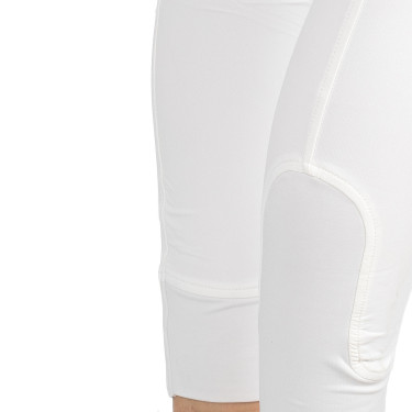 Pantalon femme avec grip genou en tissu technique Xeni Equestro Blanc Pantalon femme avec grip genou en tissu technique Xeni Equestro Blanc