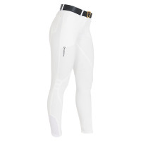 Pantalon femme avec grip genou en tissu technique Clio Equestro Blanc