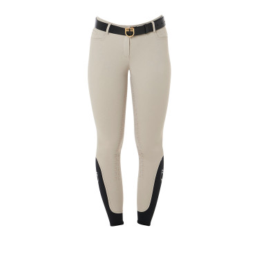 Damesbroek met volledig grip Aria van technisch stof Equestro Oxfordbruin Roze