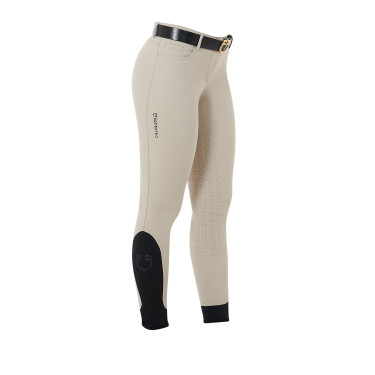 Damesbroek met volledig grip Aria van technisch stof Equestro Oxfordbruin Roze