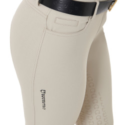 Damesbroek met volledig grip Aria van technisch stof Equestro Oxfordbruin Roze
