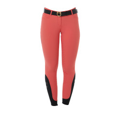 Pantalon femme avec grip intégral Aria en tissu technique Equestro Rouge coquelicot