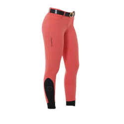 Pantalon femme avec grip intégral Aria en tissu technique Equestro Rouge coquelicot