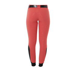 Pantalon femme avec grip intégral Aria en tissu technique Equestro Rouge coquelicot