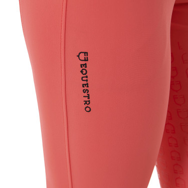 Damesbroek met volledig grip Aria van technisch stof Equestro Klaproosrood