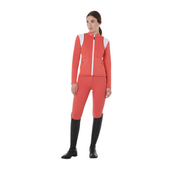 Damesbroek met volledig grip Aria van technisch stof Equestro Klaproosrood