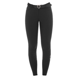 Pantalon femme avec grip intégral Aria en tissu technique Equestro Noir