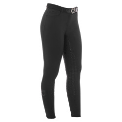 Pantalon femme avec grip intégral Aria en tissu technique Equestro Noir