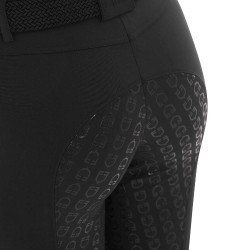 Pantalon femme avec grip intégral Aria en tissu technique Equestro Noir