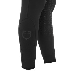 Pantalon femme avec grip intégral Aria en tissu technique Equestro Noir