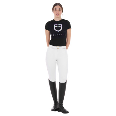 Pantalon femme avec grip intégral Aria en tissu technique Equestro Pantalon femme avec grip intégral Aria en tissu technique Equestro