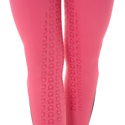 Pantalon femme avec grip intégral Aria en tissu technique Equestro Chèvrefeuille Rose