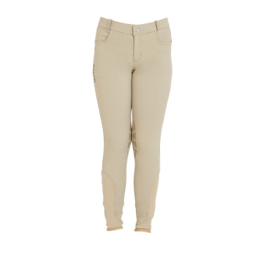 Kinderbroek van technische stof Equestro Wierook Beige