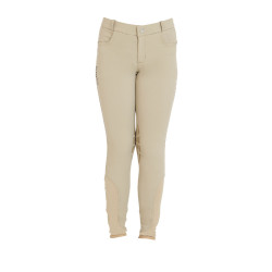 Pantalon enfant en tissu technique Equestro Encens Beige Pantalon enfant en tissu technique Equestro Encens Beige