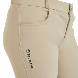 Kinderbroek van technische stof Equestro Wierook Beige