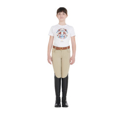 Kinderbroek van technische stof Equestro Wierook Beige
