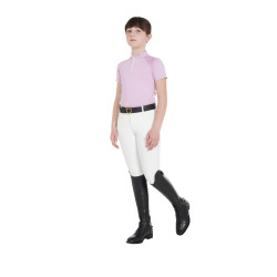 Pantalon enfant en tissu technique Equestro Blanc Pantalon enfant en tissu technique Equestro Blanc