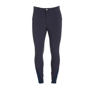 Broek met kniestukken grip heren in technisch stof Equestro Broek met kniestukken grip heren in technisch stof Equestro