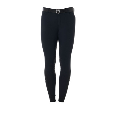 Pantalon avec grip complet homme en tissu technique Equestro Noir