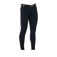 Pantalon avec grip complet homme en tissu technique Equestro Noir Pantalon avec grip complet homme en tissu technique Equestro Noir