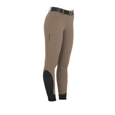 Pantalon ajusté femme avec grip complet Aria Equestro Walnut Marron