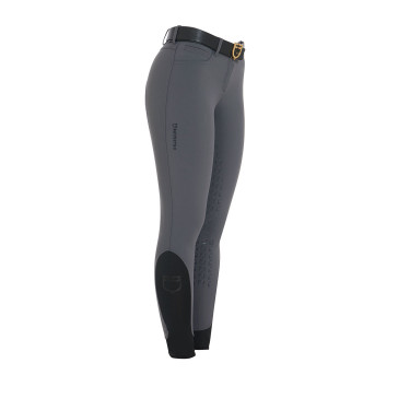 Pantalon ajusté femme avec grip complet Aria Equestro Asphalte Gris