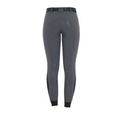 Pantalon ajusté femme avec grip complet Aria Equestro Asphalte Gris