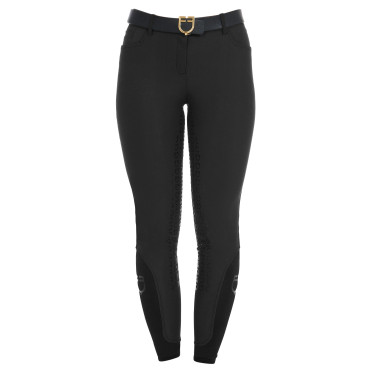 Pantalon ajusté femme avec grip complet Aria Equestro Noir