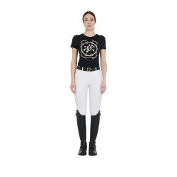 Pantalon ajusté femme avec grip complet Aria Equestro Blanc