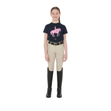 Kinderbroek Amani Equestro Getijschuim Beige
