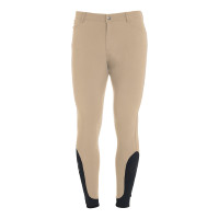 Slim-fit broek met grip heren met logo Caspar Equestro Zwart Slim-fit broek met grip heren met logo Caspar Equestro Zwart