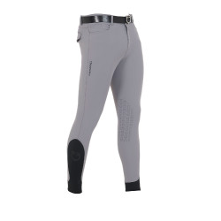 Slim-fit broek met grip heren met logo Caspar Equestro Grijs rijp