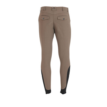 Slim-fit broek met grip heren met logo Caspar Equestro Walnoot Bruin