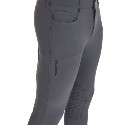 Slim-fit broek met grip heren met logo Caspar Equestro Asfalt Grijs