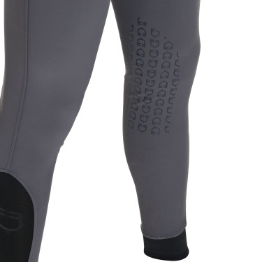 Slim-fit broek met grip heren met logo Caspar Equestro Asfalt Grijs