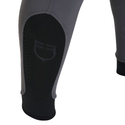 Slim-fit broek met grip heren met logo Caspar Equestro Asfalt Grijs
