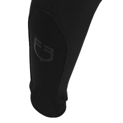 Slim-fit broek met grip heren met logo Caspar Equestro Zwart