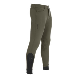 Slim-fit broek met grip heren met logo Caspar Equestro Legergroen Blauw