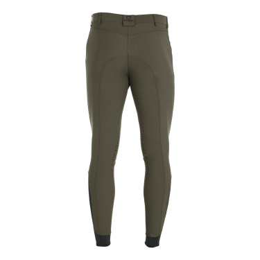 Slim-fit broek met grip heren met logo Caspar Equestro Legergroen Blauw