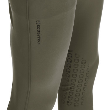 Slim-fit broek met grip heren met logo Caspar Equestro Legergroen Blauw