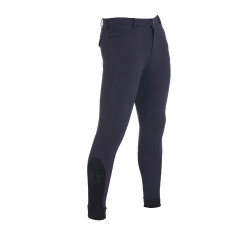 Slim-fit broek met grip heren met logo Caspar Equestro Marine Marineblauw