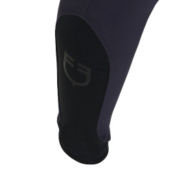 Slim-fit broek met grip heren met logo Caspar Equestro Marine Marineblauw