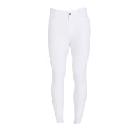 Pantalon ajusté avec grip homme avec logo Caspar Equestro Blanc