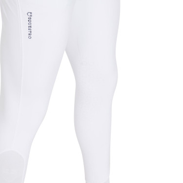 Slim-fit broek met grip heren met logo Caspar Equestro Wit