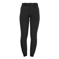 Pantalon ajusté avec grip femme avec logo Zenda Equestro Noir
