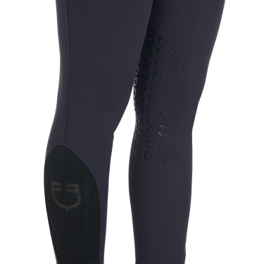 Pantalon ajusté avec grip femme avec logo Zenda Equestro Marine Bleu marine