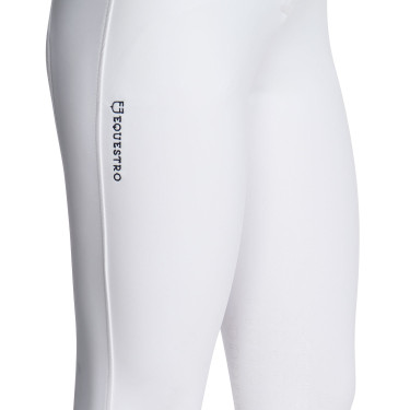 Pantalon ajusté avec grip femme avec logo Zenda Equestro Blanc