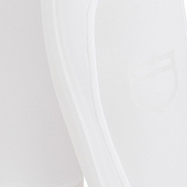 Pantalon ajusté avec grip femme avec logo Zenda Equestro Blanc