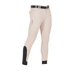 Strakke broek met volledige grip heren Aria Equestro Zandkleurige dollar Wit